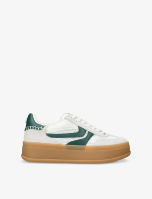 STEVE MADDEN: Off Track Contrast-Sole Woven Low-Top Trainers