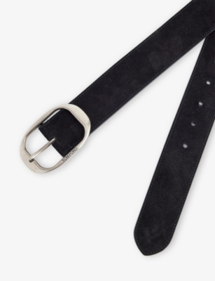 TOM FORD: Buckle Suede Belt