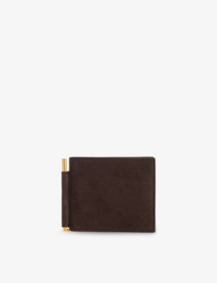 TOM FORD: Clip Leather Wallet