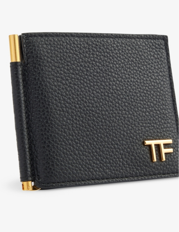 Clip leather wallet