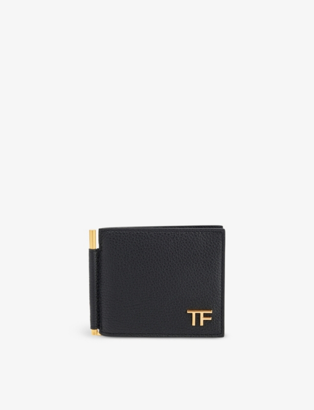 Clip leather wallet