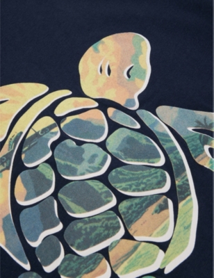VILEBREQUIN: Turtle-Print Cotton T-Shirt 4-14 Years