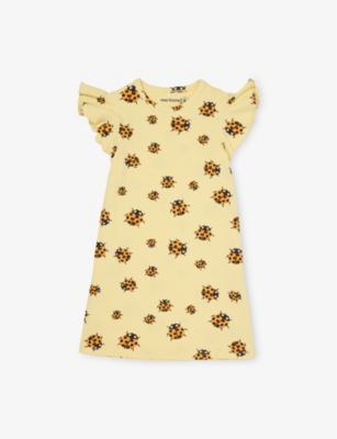 MINI RODINI: Ladybug-Print Cotton Dress 9 months – 9 years