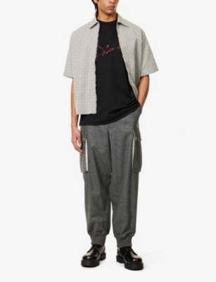 GIVENCHY: Graphic-print regular-fit cotton T-shirt