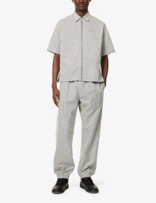 GIVENCHY: Logo-embellished boxy-fit woven shirt