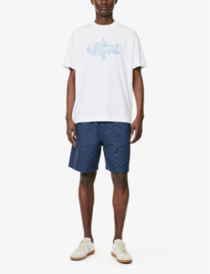GIVENCHY: Graphic-print short-sleeve cotton T-shirt