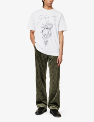 GIVENCHY: Graphic-print regular-fit cotton T-shirt