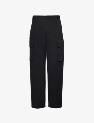 GIVENCHY: Patch-pocket straight-leg cotton-twill cargo trousers