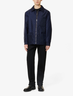GIVENCHY: All-Over 4G-Logo Zipped Jacquard Jacket