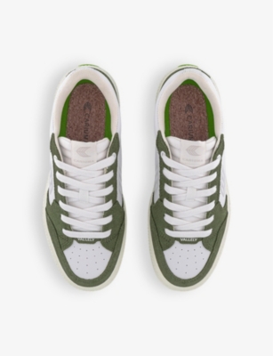 CARIUMA: Valley branded leather and suede low-top trainers