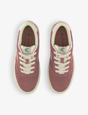 CARIUMA: Naioca branded suede low-top trainers
