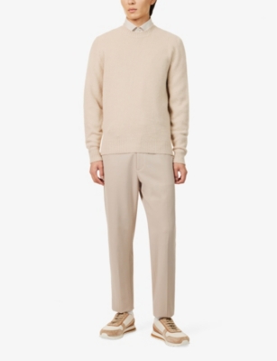 ELEVENTY: Crewneck long-sleeve wool and cashmere jumper