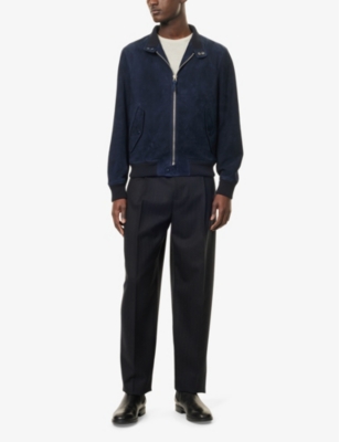 TOM FORD: Two-Buttoned-Pockets Regular-Fit Leather Jacket