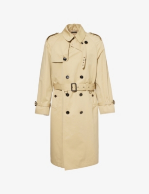 TOM FORD: Belted Two-Buttoned-Pockets Relaxed-Fit Cotton and Silk-Blend Trench