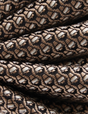 TOM FORD: Geometric-Print Silk Tie