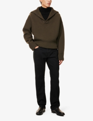 TOM FORD: Brand-patch Straight-Leg Regular-Fit Denim-Blend Jeans