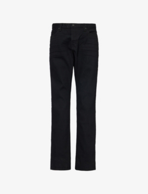 TOM FORD: Brand-patch Straight-Leg Regular-Fit Denim-Blend Jeans
