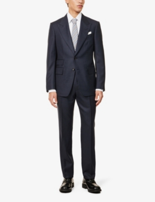 TOM FORD: Textured-Bib Cotton Tuxedo Shirt