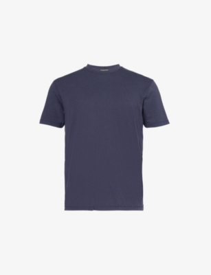 TOM FORD: Brand-embroidery short-sleeves relaxed-fit woven-blend T-shirt