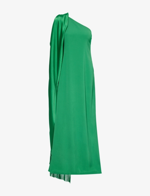 Berenson fringed-trim woven maxi dress