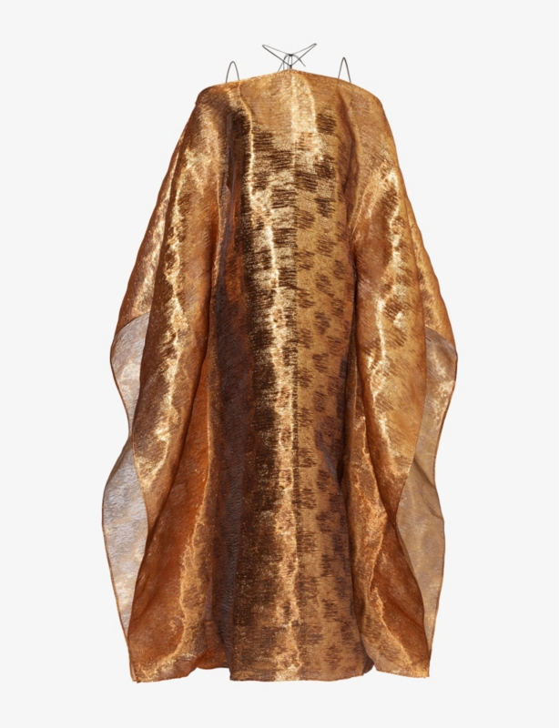 Sza Sza halterneck woven kaftan