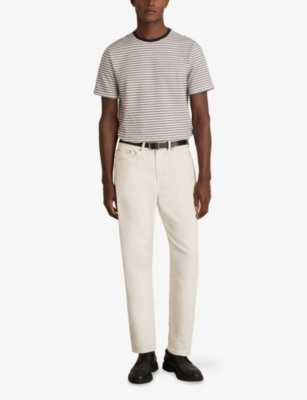 REISS: June Heavyweight Striped Cotton-Jersey T-Shirt