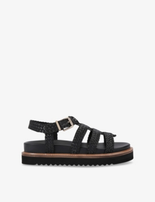 CARVELA COMFORT: Fortuna Weave Faux-Leather Sandals