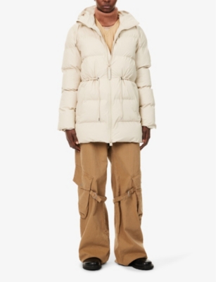 Alta hooded long puffer jacket