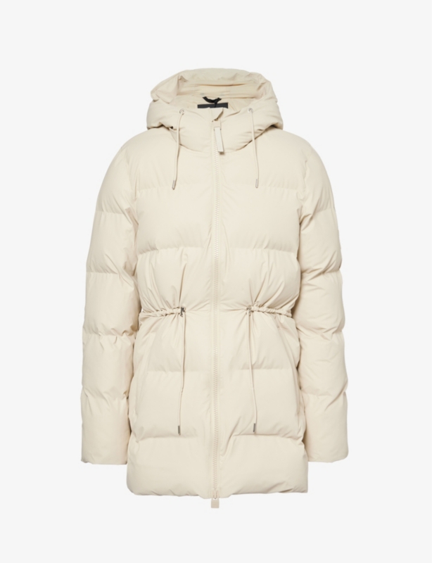 Alta hooded long puffer jacket