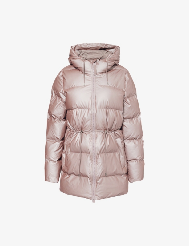 Alta hooded long puffer jacket