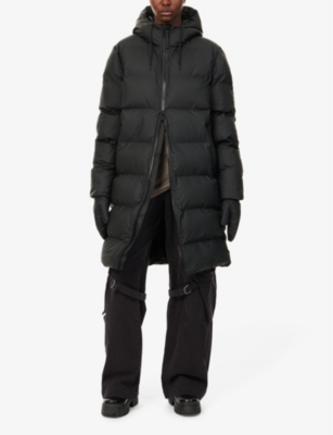 Alta hooded long puffer jacket
