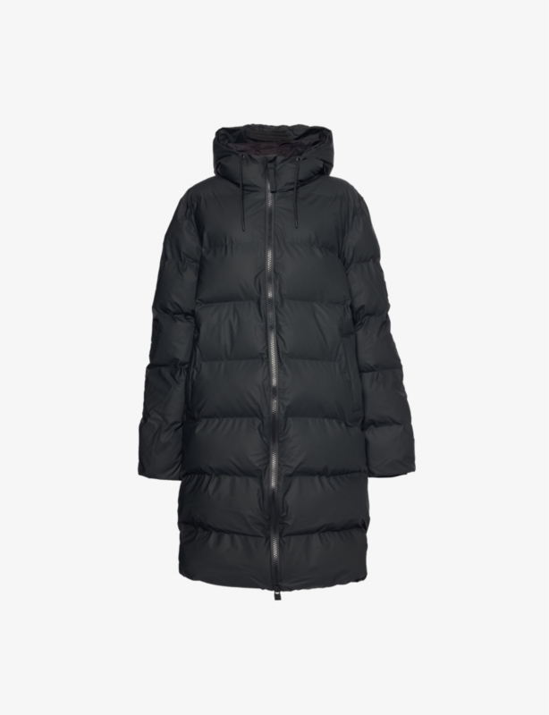 Alta hooded long puffer jacket
