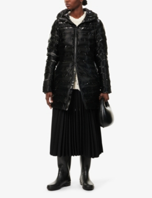 Lohja hooded long puffer jacket