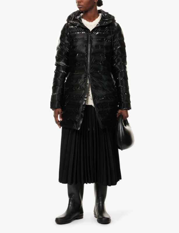 Lohja hooded long puffer jacket