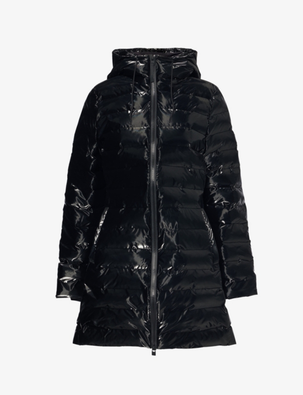 Lohja hooded long puffer jacket