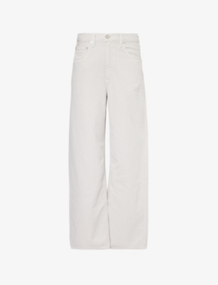 AGOLDE: Low Curve five-pockets wide-leg high-rise regenerative-denim jeans