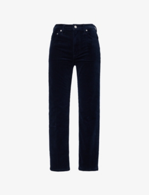 CITIZENS OF HUMANITY: Zurie Ankle straight-leg mid-rise stretch-cotton corduroy trousers