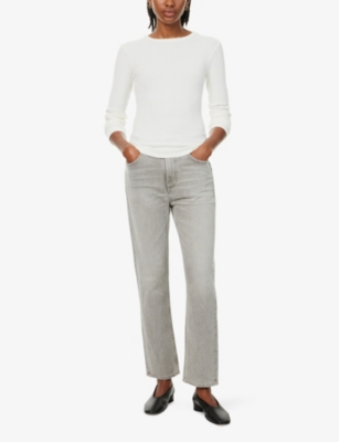 Citizens Of Humanity Cropped Jeans In Quartz Grey (lt Grey)