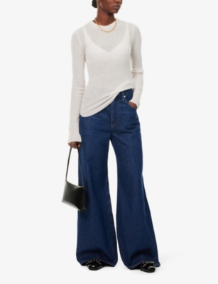 Citizens Of Humanity Womens  Beverly Slouch Mid-rise Bootcut-leg Denim Jeans In Unveil (dk Ind)