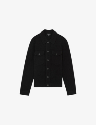 REISS: Flinch Button-Down Regular-Fit Knitted Jacket