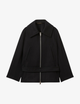REISS: Reiss x Atelier Ada belted wool-blend coat