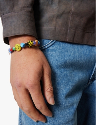 IAN CHARMS: Perfect assorted-design glass-blend bracelet