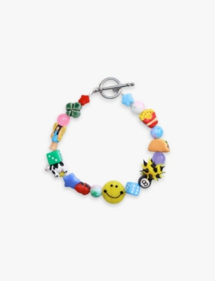 IAN CHARMS: Perfect assorted-design glass-blend bracelet