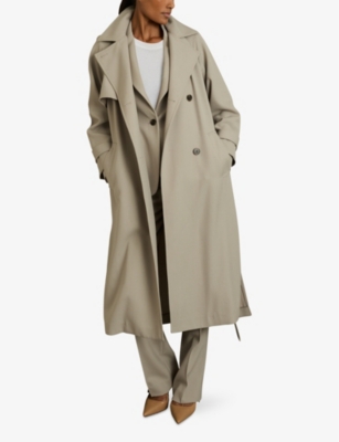 REISS: Maddox Relaxed-Fit Double-Breasted Wool-Blend Trench