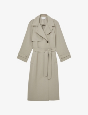 REISS: Maddox Relaxed-Fit Double-Breasted Wool-Blend Trench