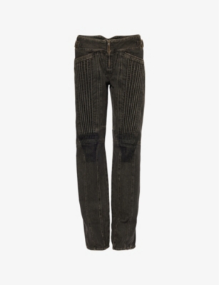 KNWLS: Straight-Leg Cord Denim Jeans