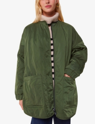 Esther Quilted Oversized Woven Coat