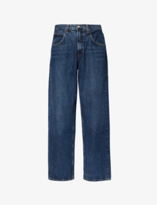 AGOLDE: Fusion faded-wash tapered-leg baggy-fit recycled-denim jeans