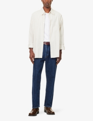 AGOLDE: Fusion faded-wash tapered-leg baggy-fit recycled-denim jeans