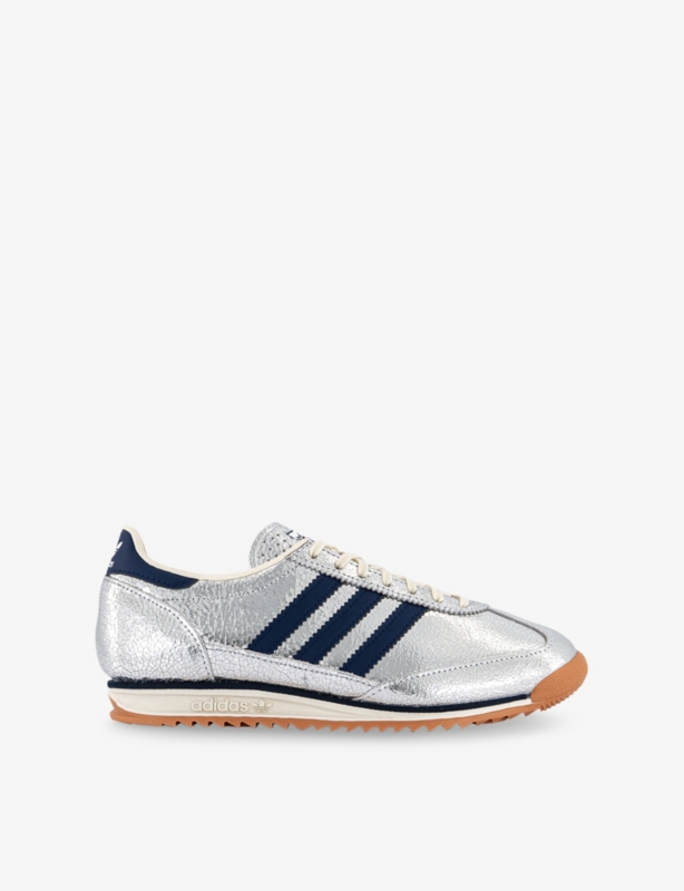 SL 7 Metallic-Leather Low-Top Trainers